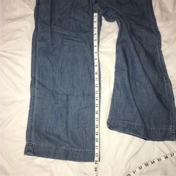 Abercrombie Wide Leg Chambray Pants size Small - Picture 10 of 11